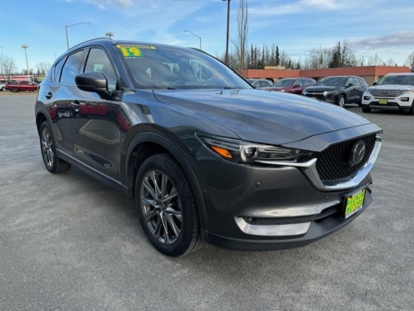 2019 GRAY MAZDA CX-5 SIGNATURE (JM3KFBEY6K0) with an 2.5L engine, Automatic transmission, located at 1960 Industrial Drive, Wasilla, 99654, (907) 274-2277, 61.573475, -149.400146 - Photo#4